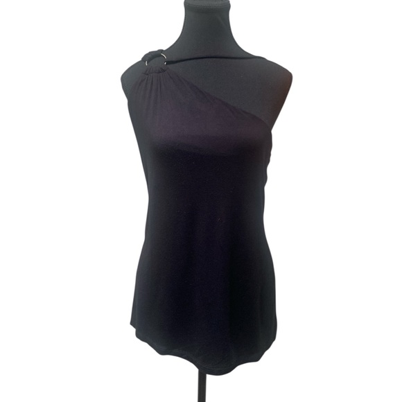 Tart Tops - Tart Black One-Shoulder Tank Top GUC XL